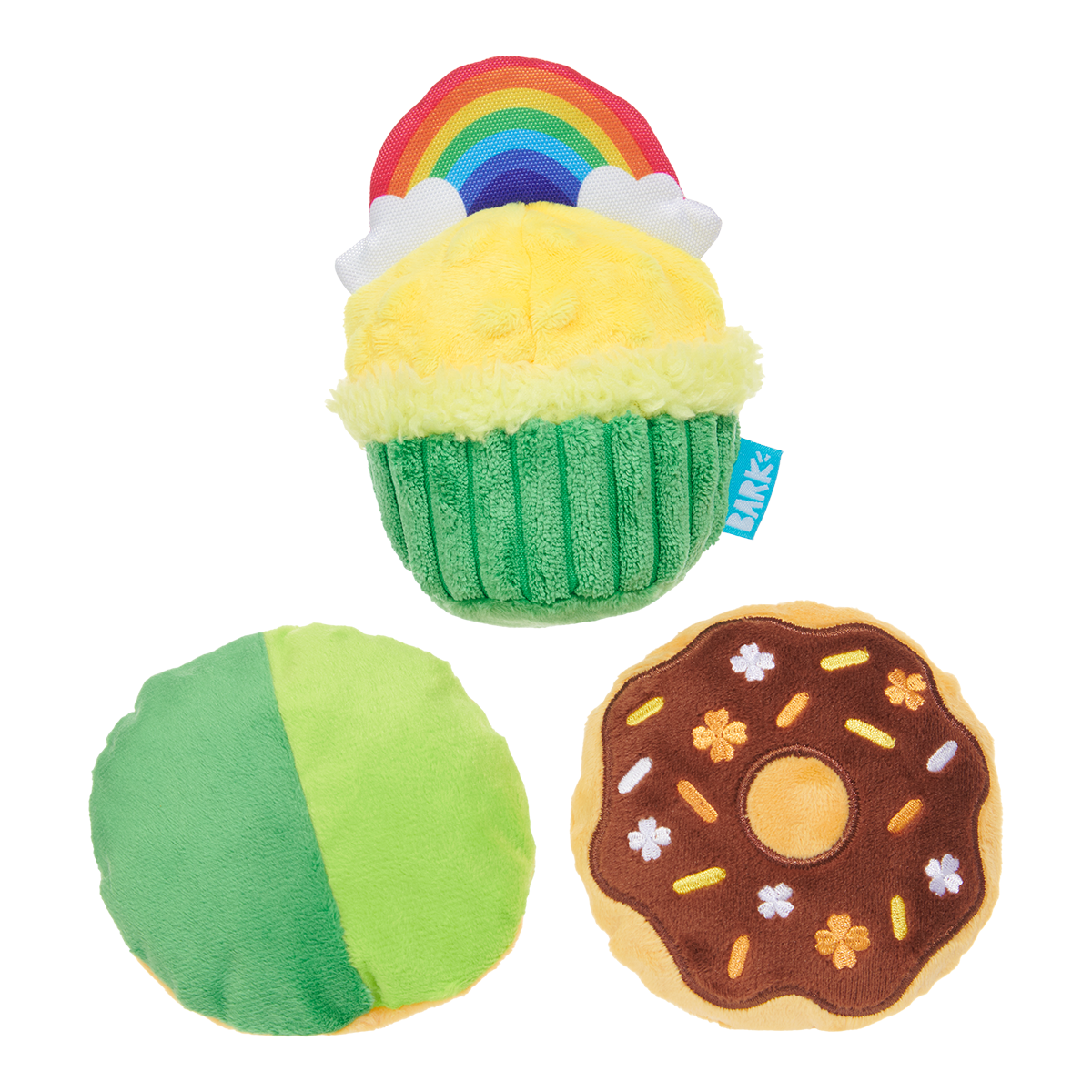 Patty Cakes Plush Multi-Part Dog Toy