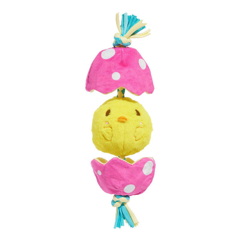 Peep-A-Bird Plush Tug Dog Toy