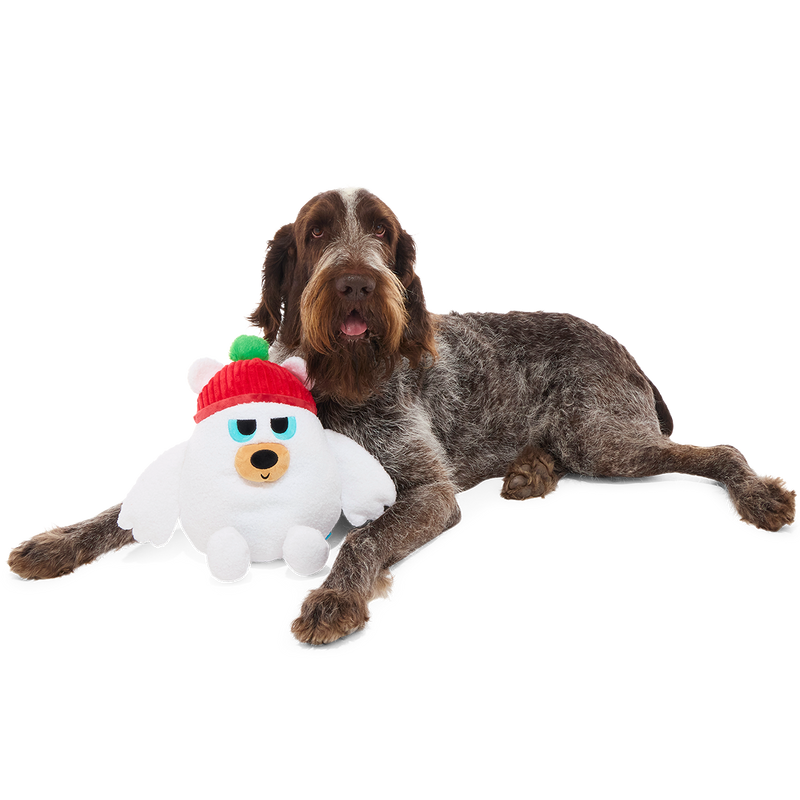 Polar Bear Vortex Plush Extra-Large + 2-in-1 Dog Toy