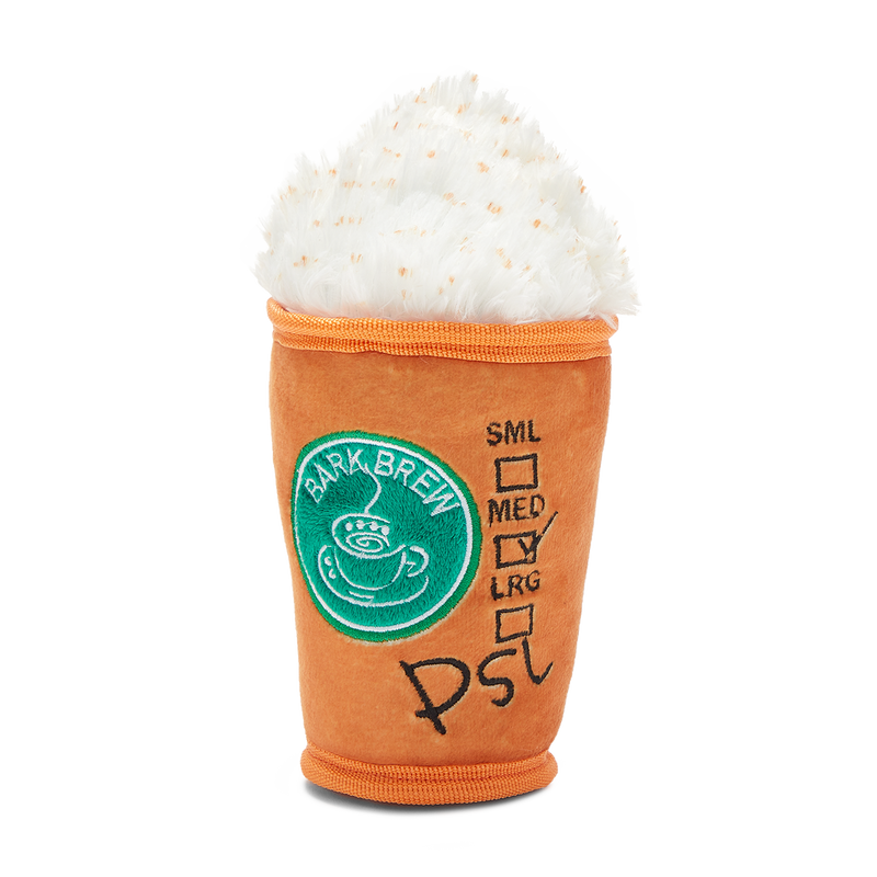 Puggin Spice Latte Plush Dog Toy