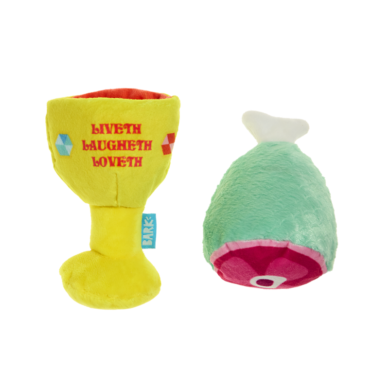 Feast Fetched for a King Plush Multi-Part Dog Toy