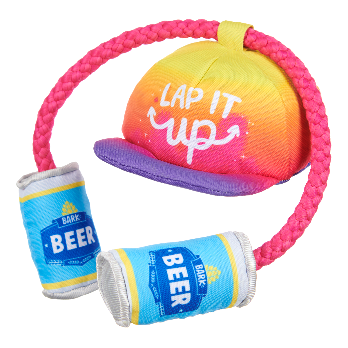 Chug n' Tug Hat Plush Dog Toy