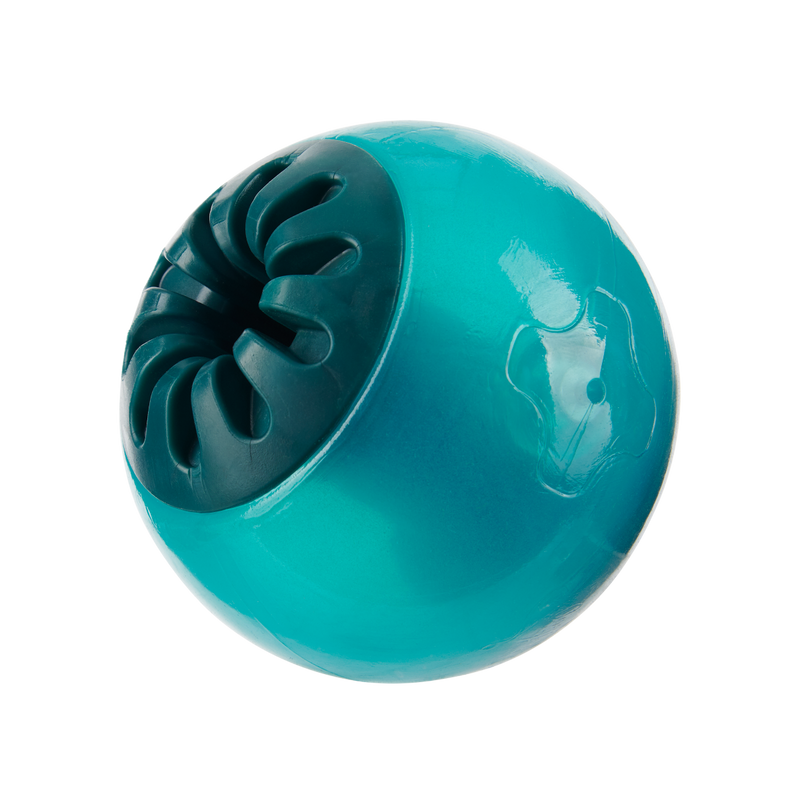 Teal Vortex Super Chewer Durable Enrichment + Fetch Dog Toy