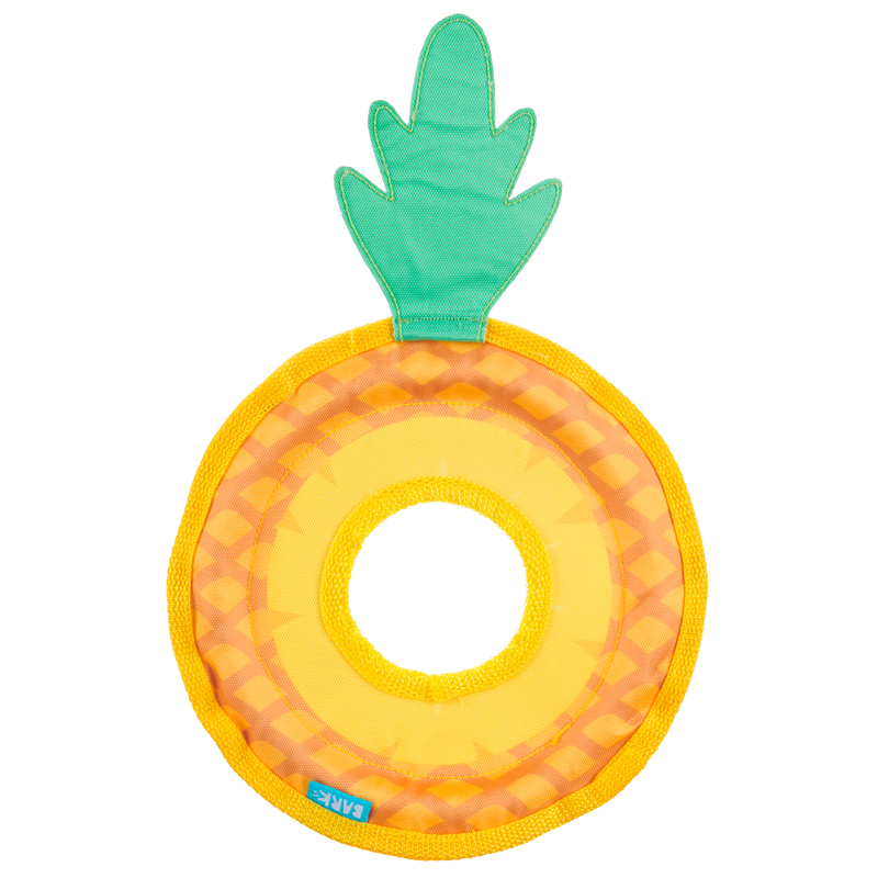 Pineapple Fling Plush Tug + Fetch Dog Toy