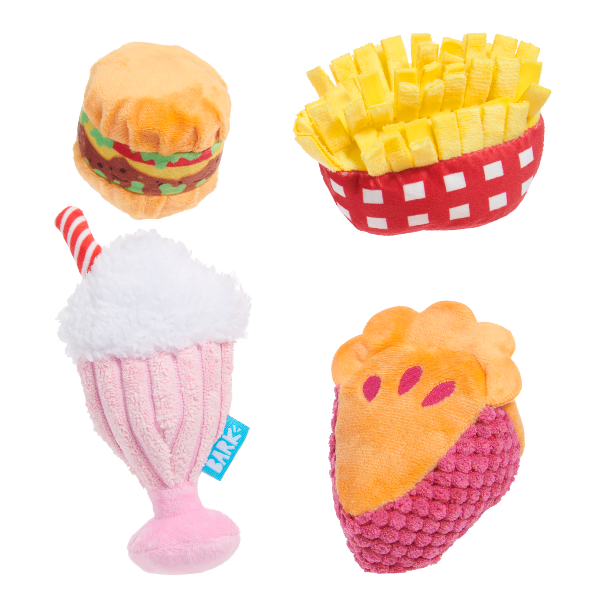 Dine & Dash Bundle Plush Multi-Part Dog Toy