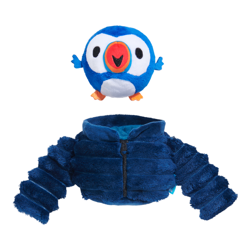 Puffer Puffin Plush Multi-Part + Enrichment Dog Toy