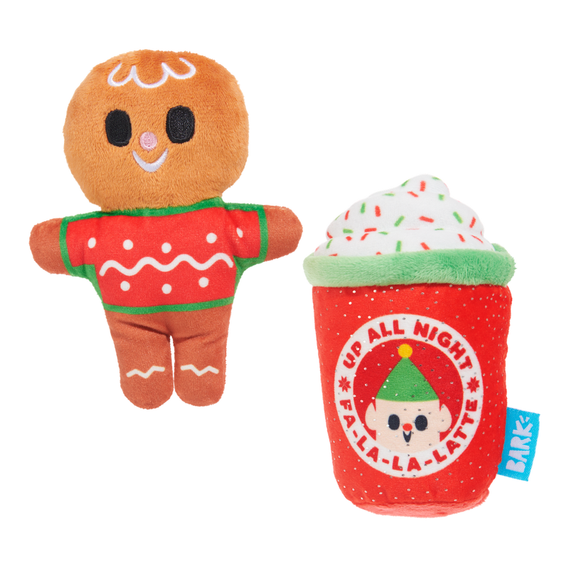 Ginger Brew Crew Plush Multi-Part Dog Toy