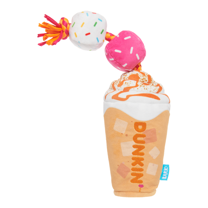 Dunkin'® Pumpkin Signature Latte Plush Tug Dog Toy