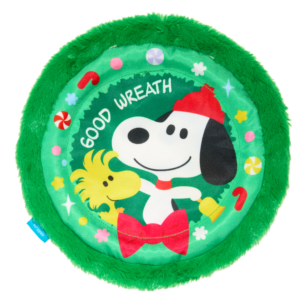 Disc The Halls Plush Fetch Dog Toy