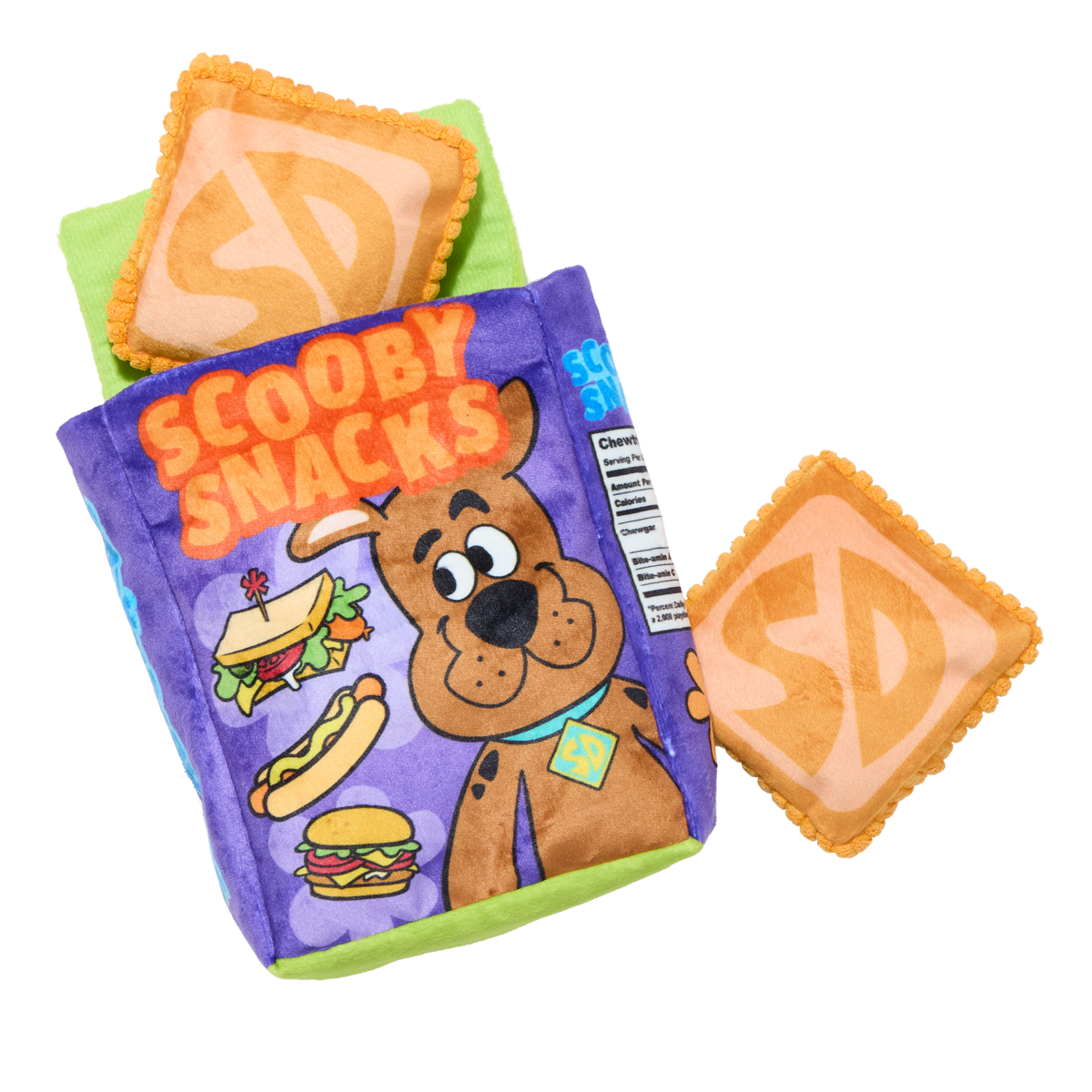 Squeakin' Scooby Snacks™ Plush Multi-Part + Enrichment Dog Toy
