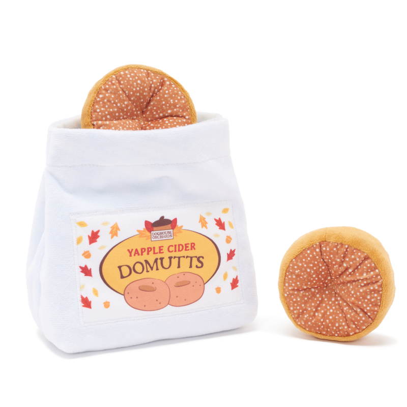 Apple Cider Domutts Plush Multi-Part + Enrichment Dog Toy