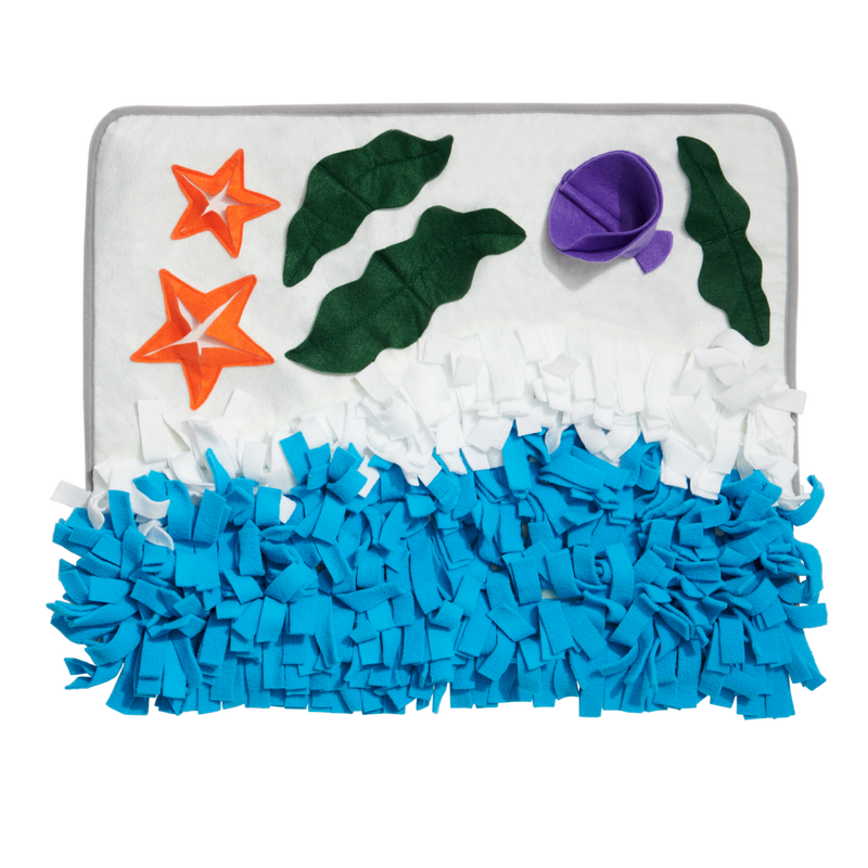Beach Snuffle Mat Plush Enrichment Dog Toy