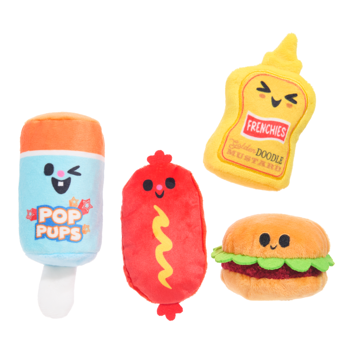 The Bark-B-Q Bunch Plush Multi-Part Dog Toy