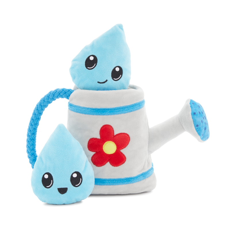 The Can Can Twins Plush Multi-Part + Tug Dog Toy