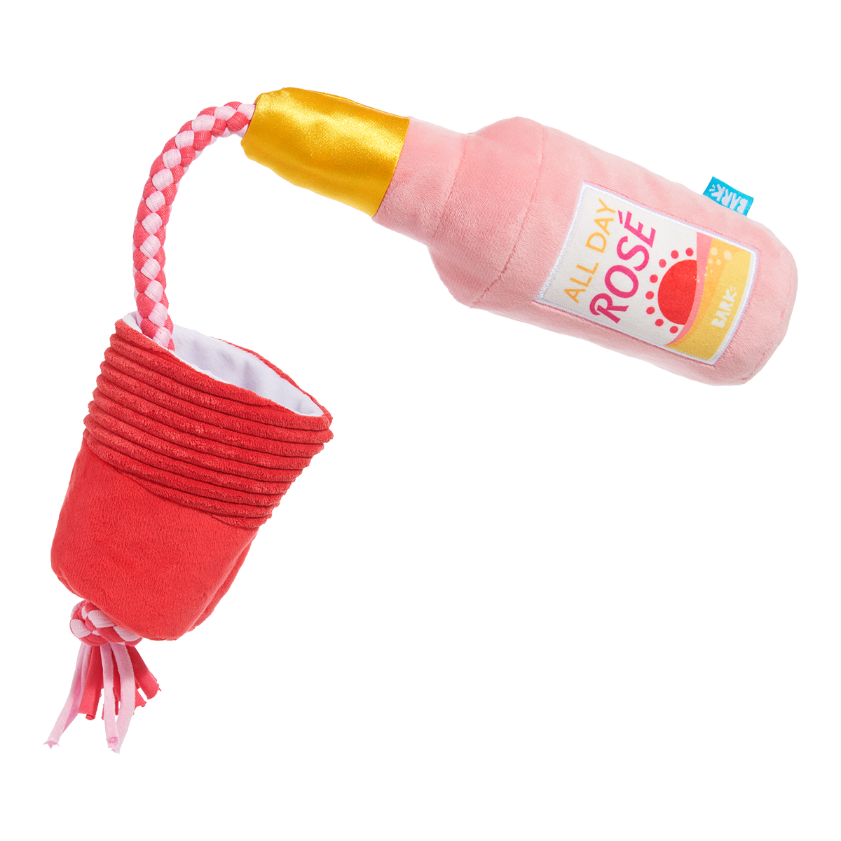 Red Cup Rosé Plush Tug Dog Toy