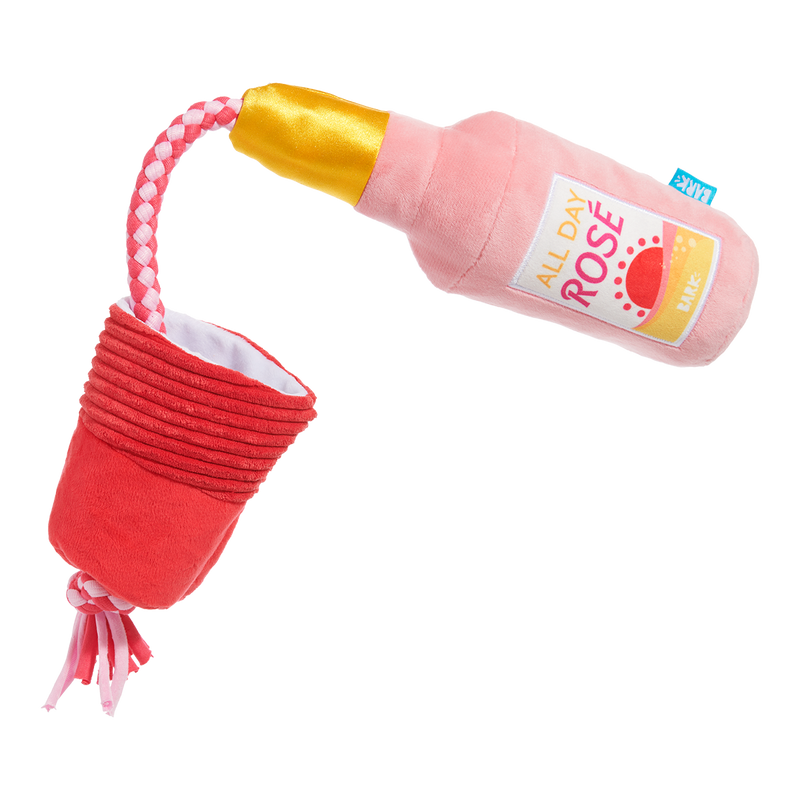 Red Cup Rosé Plush Tug Dog Toy