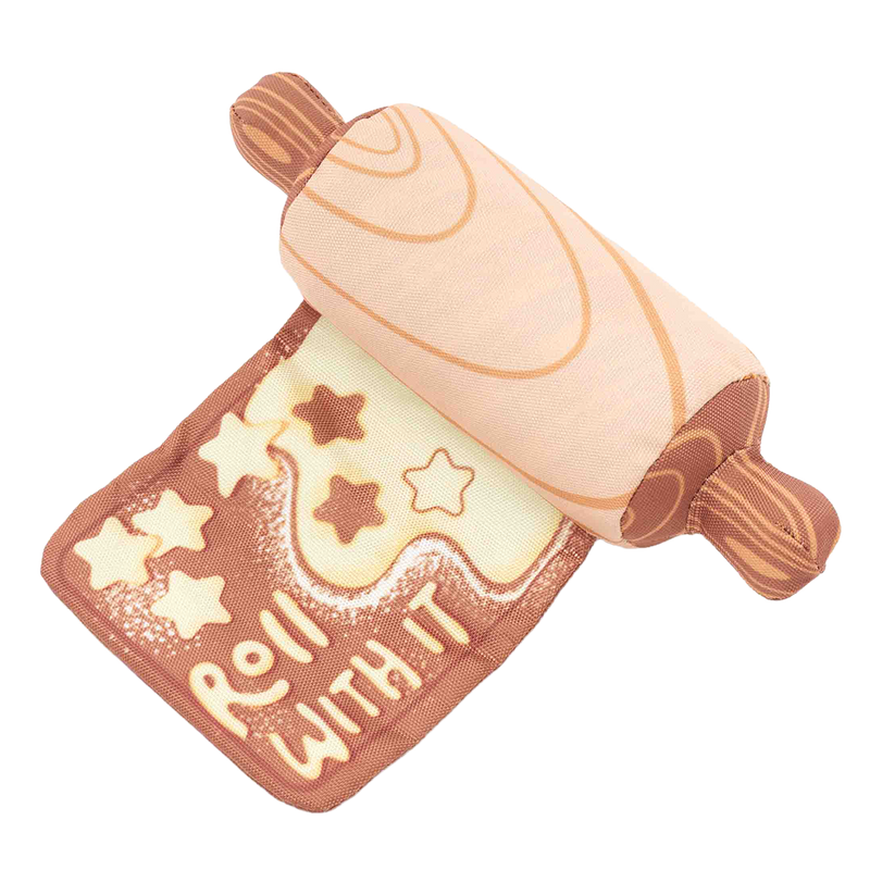 Rollover Pin Plush Tug Dog Toy