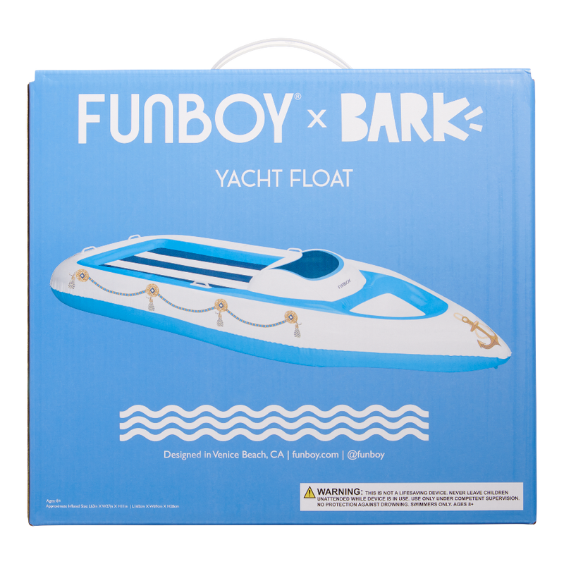Funboy x BARK Dog Yacht Pool Float