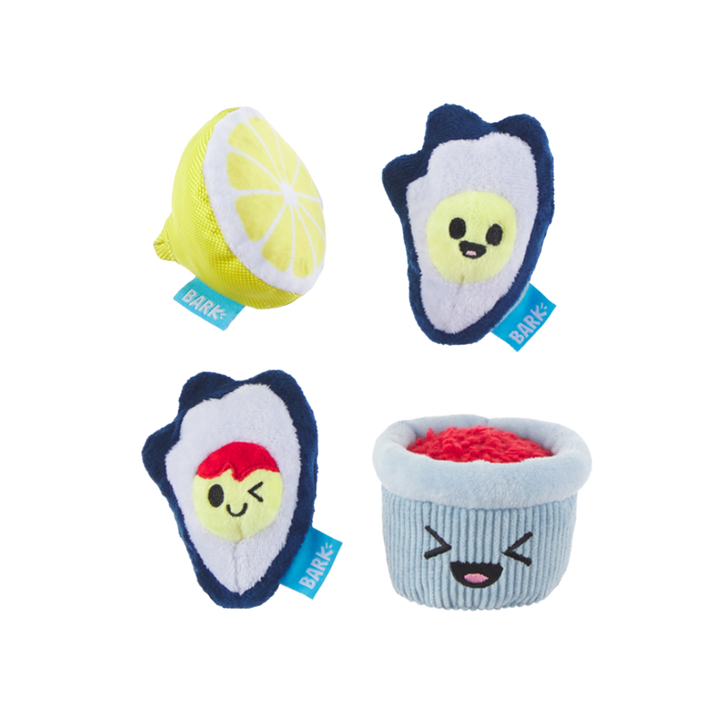 Shuck N' Chuck Toysters Plush Multi-Part Dog Toy