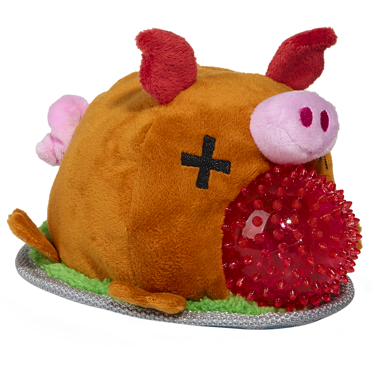 Squeakling Pig Plush Multi-Part + Enrichment + Fetch Dog Toy