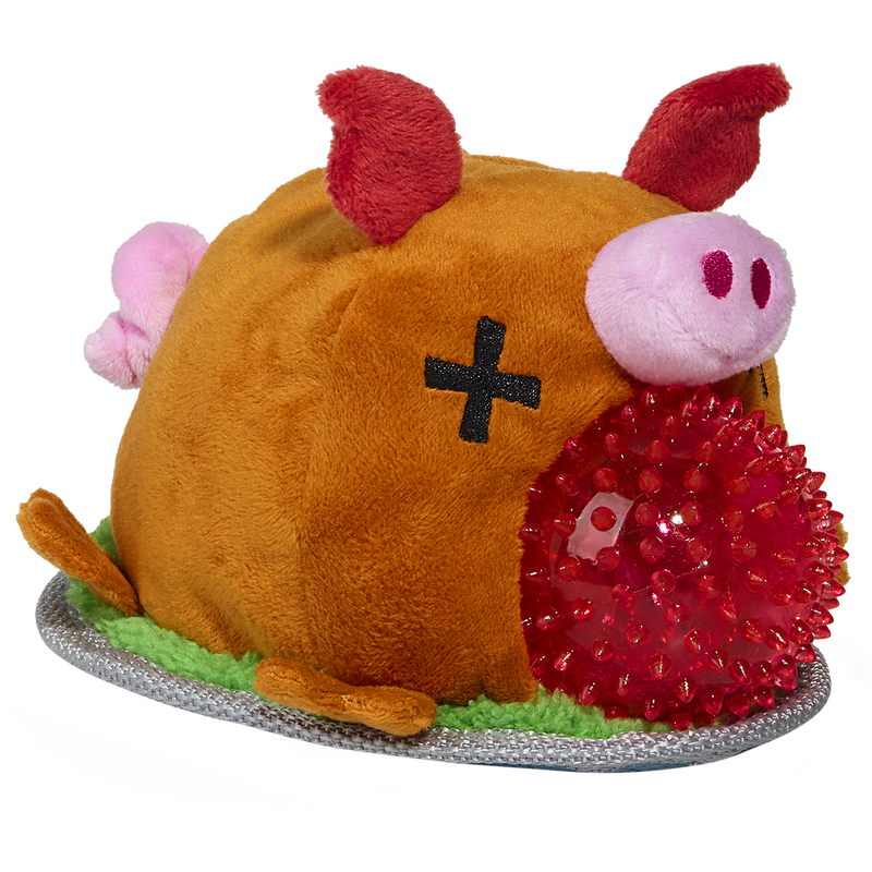 Squeakling Pig Plush Multi-Part + Enrichment + Fetch Dog Toy