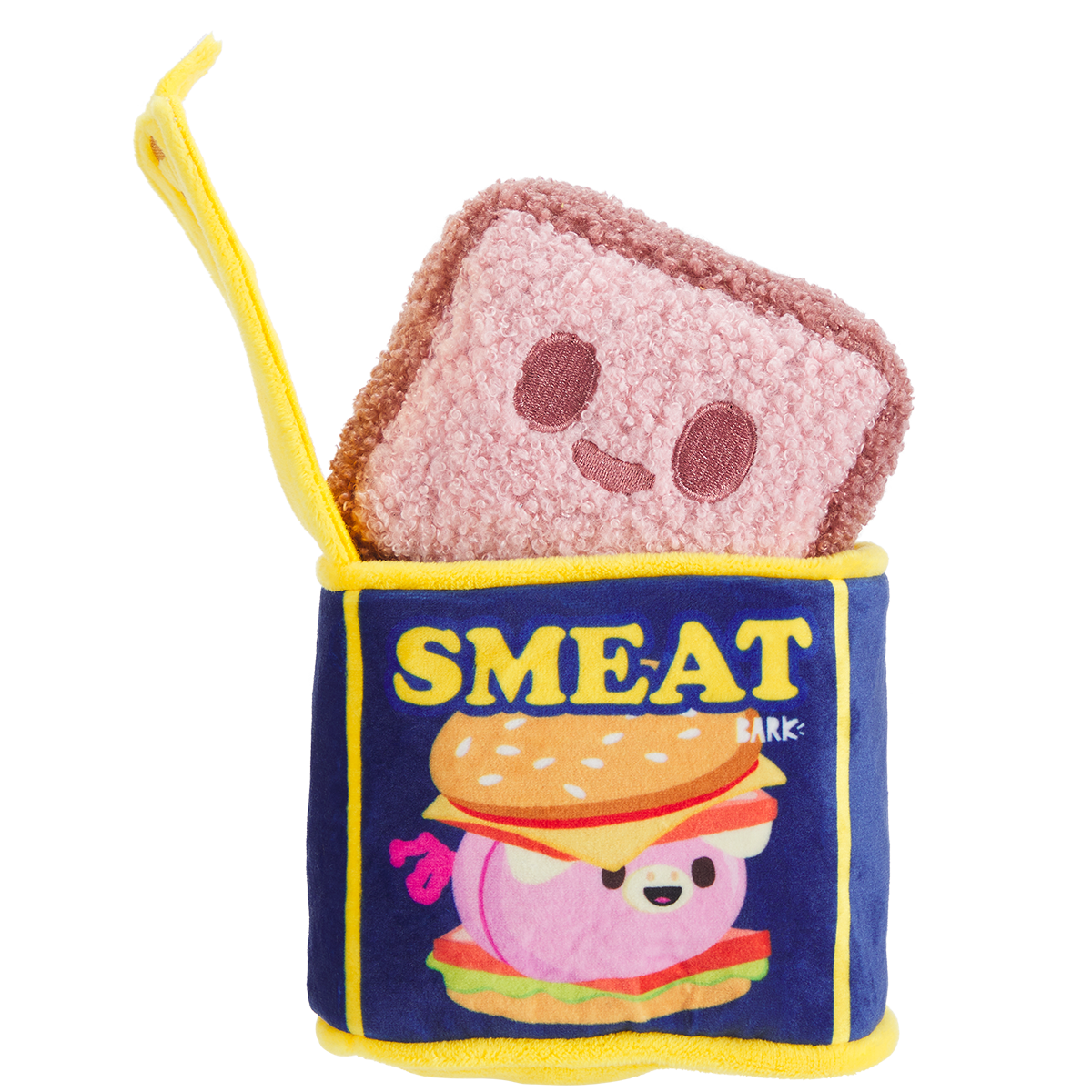 Canned Smeat Plush Multi-Part + Enrichment Dog Toy
