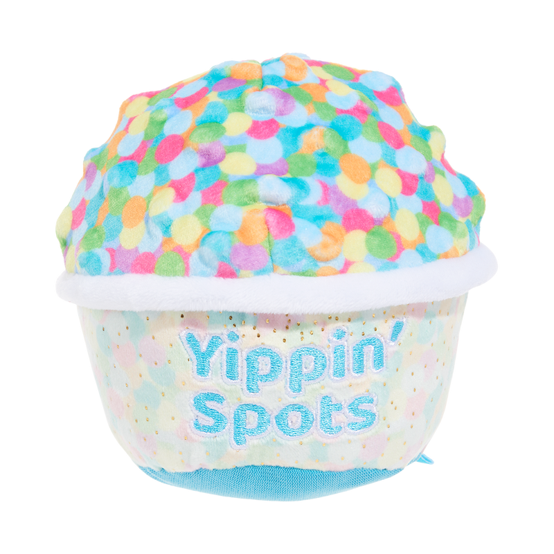 Yippin' Spots Ice Cream Plush Fetch Dog Toy
