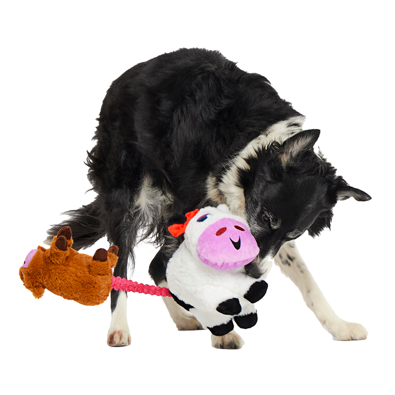 Bertha the Cow Plush Extra-Large Tug Dog Toy