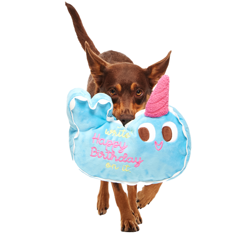 Pudgy the Narwhal Cake Plush Extra-Large Dog Toy