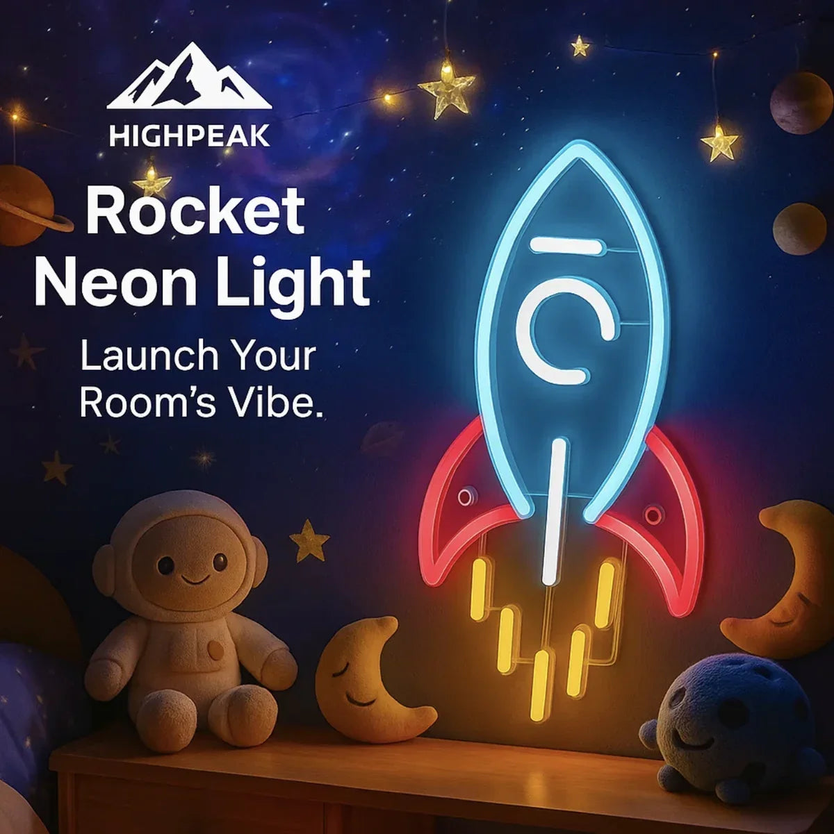Rocket Neon Light