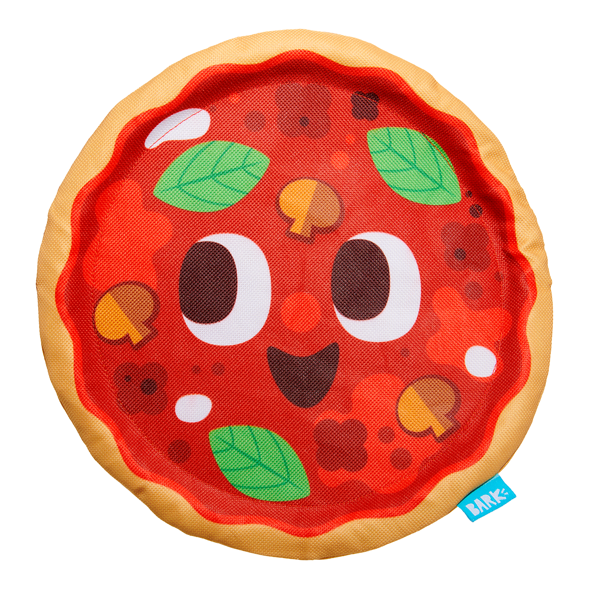 Signore Pizza Face Plush Fetch Dog Toy