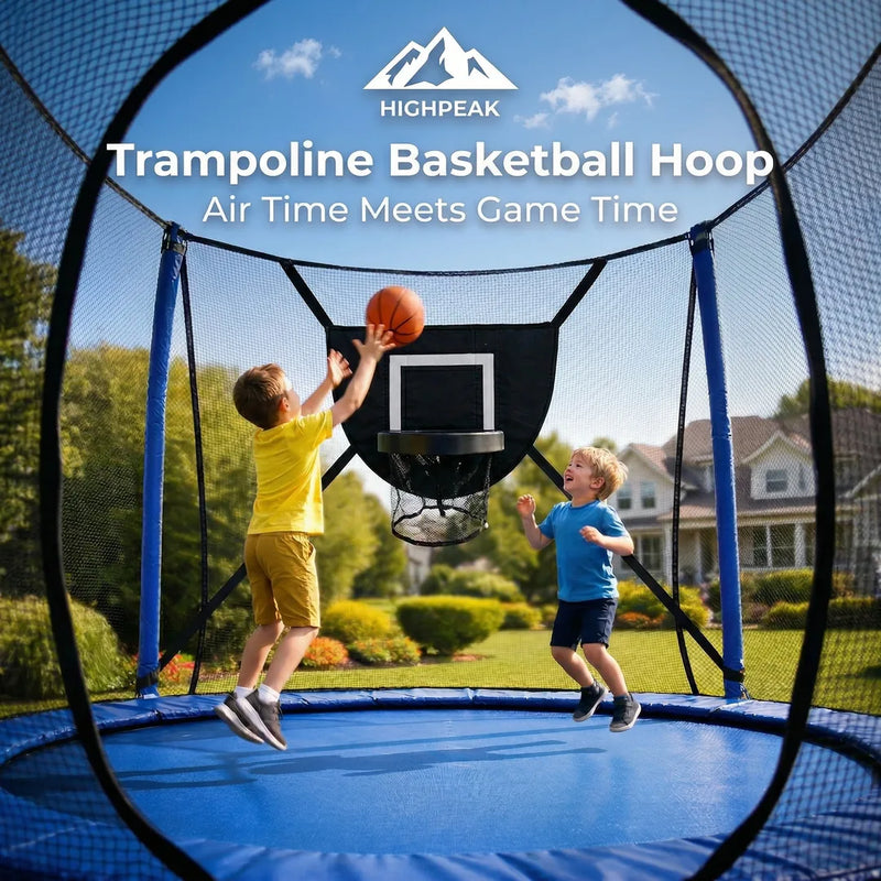 Trampoline Basketball Hoop