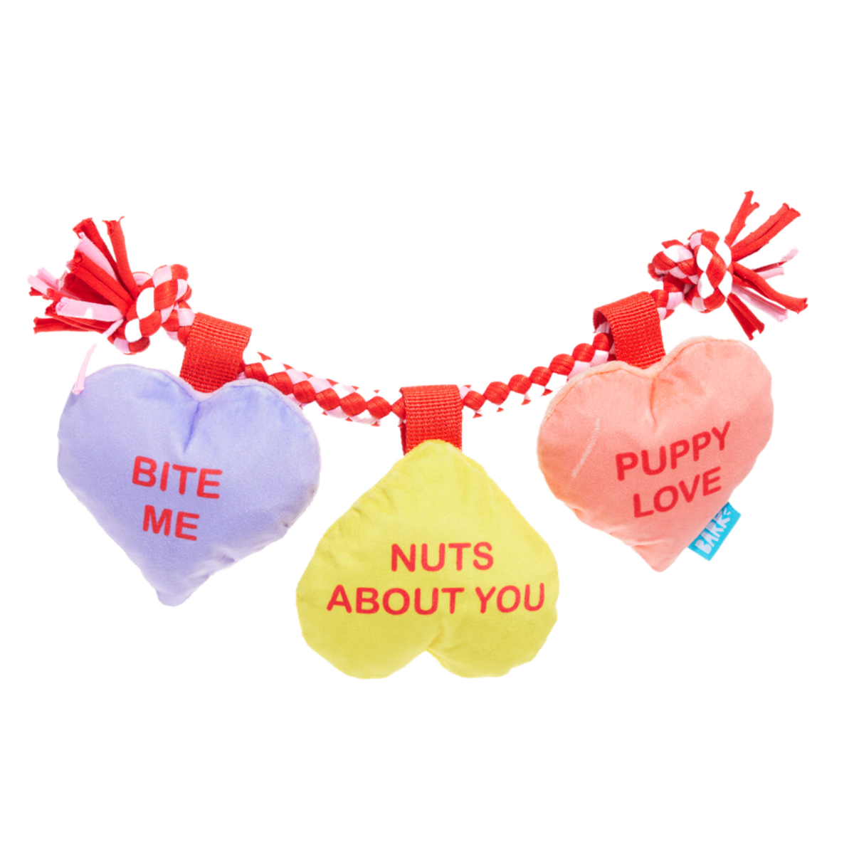 Tuggin' Heart Strings Plush Tug Dog Toy